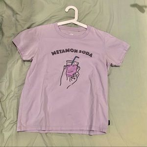 Uniqlo pokemon metamon soda ditto t-shirt lilac pastel purple